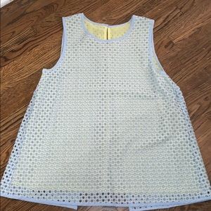 Blue and yellow nice tank top